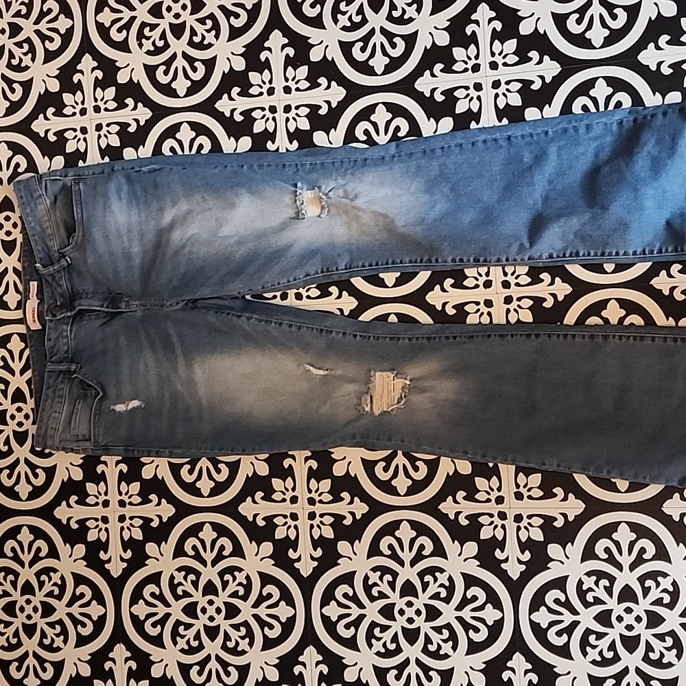 Bongo distressed bootcut jeans